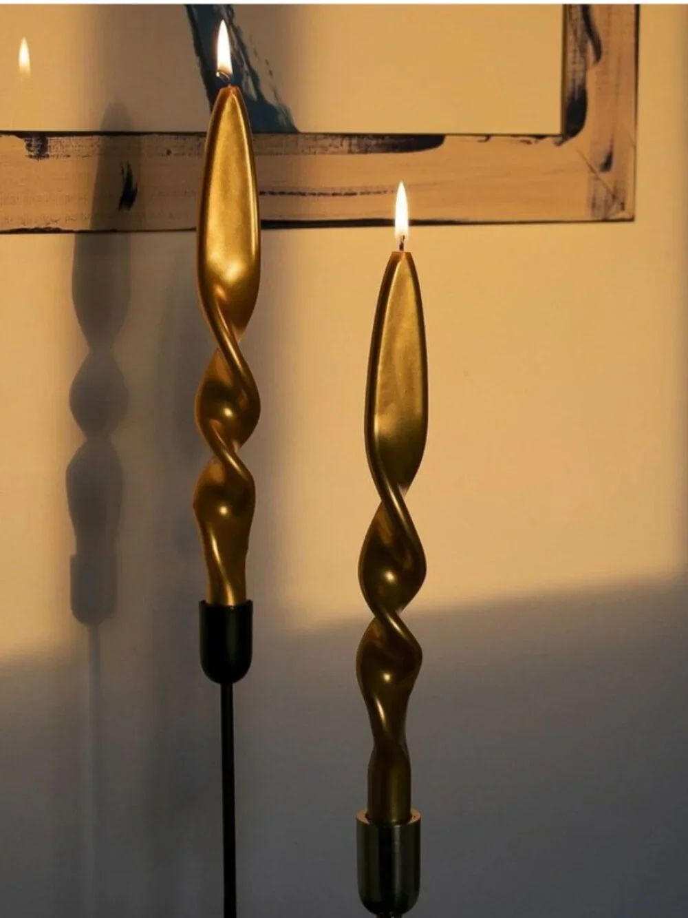 Graziani Twist Candles in Gold